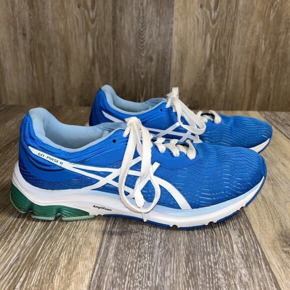 ASICS Women's Size 10 Gel-Pulse 11 Directoire Blue White Running Shoes 1012A467 - Picture 1 of 12